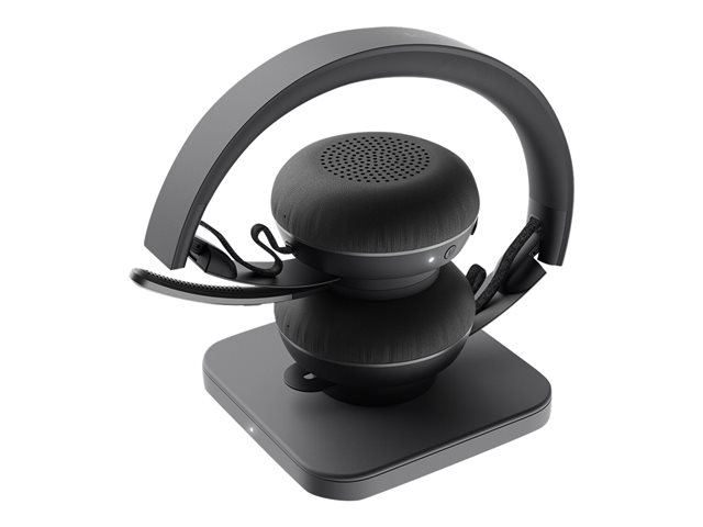 Logitech Zone Wireless - Headset - on-ear - Bluetooth - wireless - active noise cancelling - noise isolating - graphite - Certified for Microsoft Teams