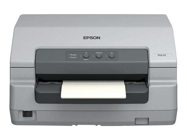Epson PLQ 22 - Passbook printer - B/W - dot-matrix - Roll (21.6 cm), 245 x 297 mm - 24 pin - up to 576 char/sec - parallel, USB, serial