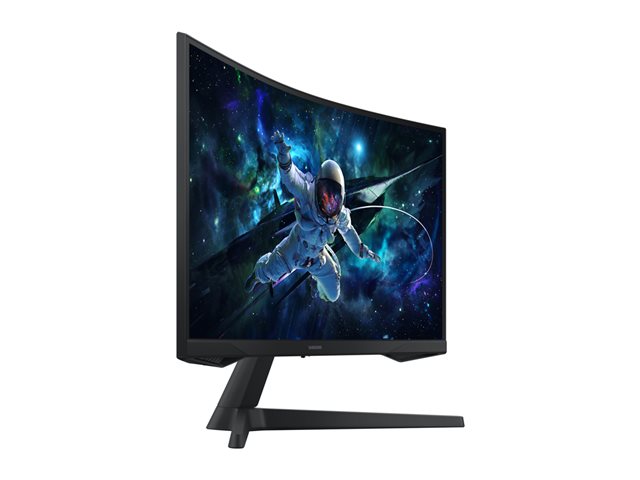 Samsung Odyssey G5 S27CG552EU - G55C Series - LED monitor - gaming - curved - 27\" - 2560 x 1440 QHD @ 165 Hz - VA - 300 cd/m² - 2500:1 - HDR10 - 1 ms - HDMI, DisplayPort - black