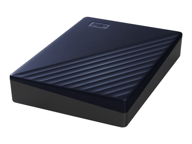 WD My Passport for Mac WDBA2F0040BBL - Hard drive - encrypted - 4 TB - external (portable) - USB 3.2 Gen 1 - 256-bit AES - midnight blue