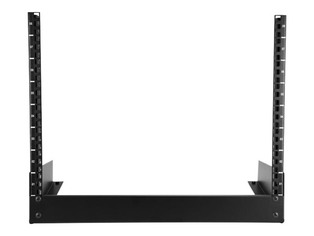 StarTech.com 8U Open Frame Network Rack - 19\" 2 Post Free Standing Desktop Rack for Computer, AV, Media, IT, Data & Server Room Equipment (RK8OD) - Rack open frame - 2-post - 8U