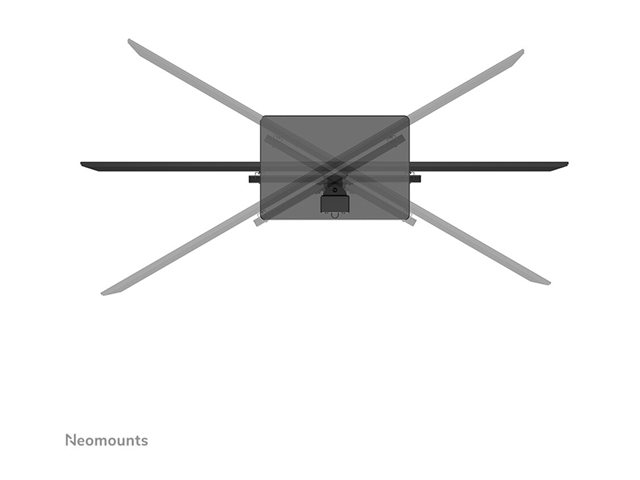 Neomounts DS45-430BL14 - Stand - for TV - steel - black - screen size: 32\"-55\" - desktop stand