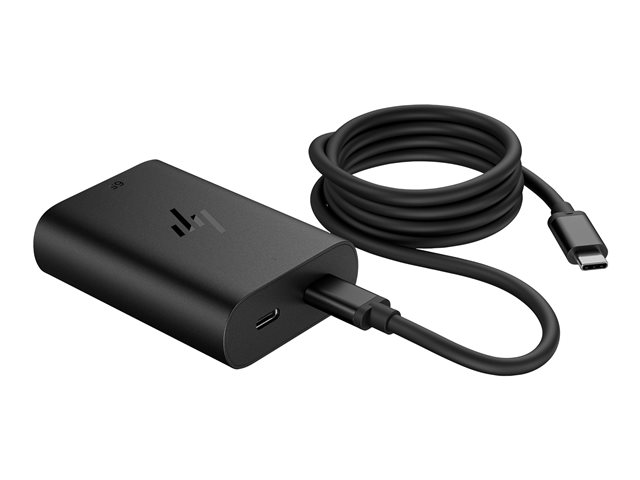 HP - USB-C power adapter - halogen-free, left connector - AC 115/230 V - 65 Watt - Europe
