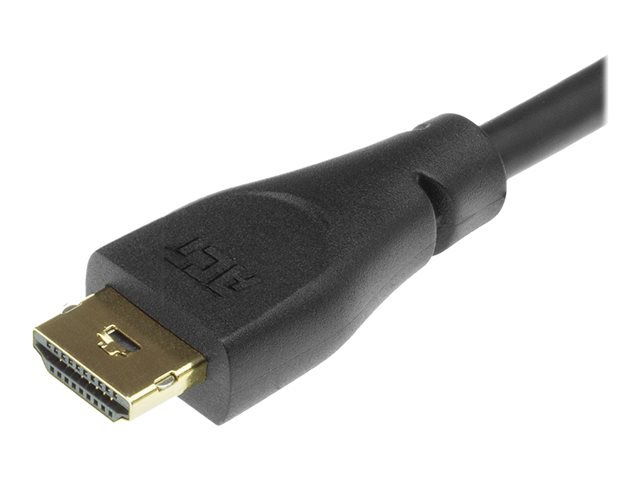 ACT - Hoogwaardige hoge snelheid - HDMI-kabel met ethernet - HDMI male vergrendeling naar HDMI male vergrendeling - 90 cm - beschermd - zwart - 4K ondersteuning