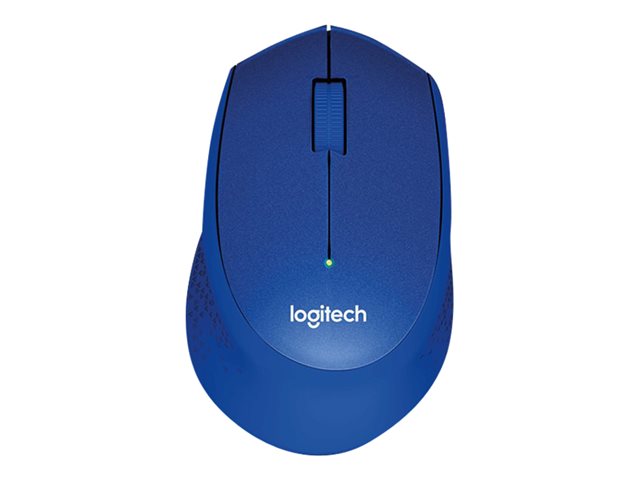 Logitech M330 SILENT PLUS - Mouse - 3 buttons - wireless - 2.4 GHz - USB wireless receiver - blue