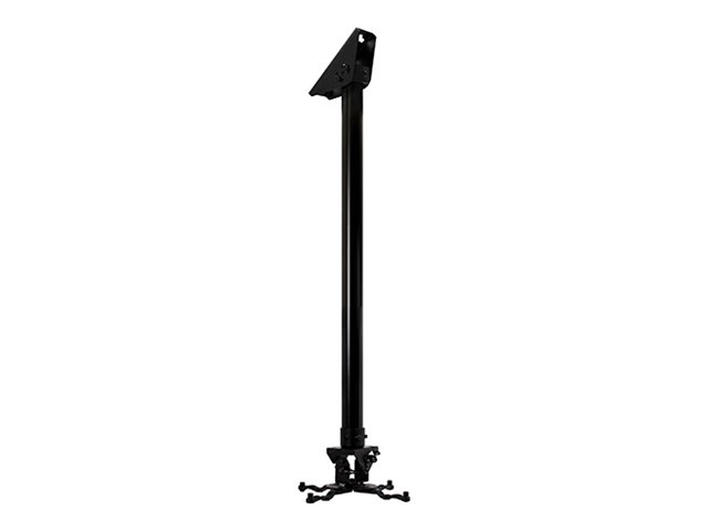 B-TECH PRO Install BT899-FD - Mounting kit (adjustable ceiling plate, carousel mounting plate, pole) - fixed drop - for projector - micro adjustable - lockable - black