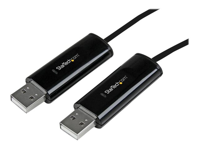 StarTech.com 2 Port USB Keyboard Mouse Switch Cable w/ File Transfer for PC and Mac® - USB File Transfer Cable - Dual Port USB KM Switch (SVKMS2) - Direct connect adapter - USB 2.0 - USB 2.0 - black