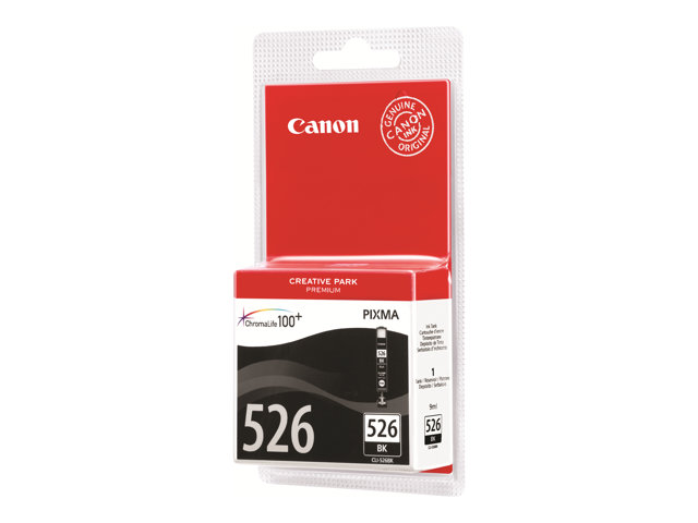 Canon CLI-526BK - Black - original - ink tank - for PIXMA iP4950, iX6550, MG5250, MG5350, MG6150, MG6250, MG8150, MG8250, MX715, MX885, MX895