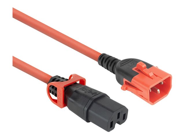 POWERCORD C14DL-C15L RED 1.00M. 1 stk