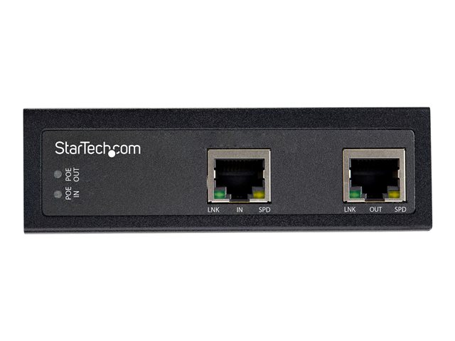 StarTech.com Industrial Single Port Gigabit PoE Extender, 60W 802.3bt PoE /PoE+/ PoE++, 100m/330ft, Power Over Ethernet Network Range Extender, IP-30 Housing, -40C to +75C, PD PoE Extender - 60W PoE++ Extender (POEEXT1G60W) - Network/power extender - 1GbE - 10Base-T, 100Base-TX, 1000Base-T - 1 ports - up to 100 m