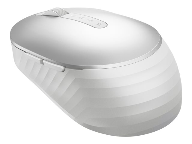 Dell Premier MS7421W - Mouse - optical - 7 buttons - wireless - 2.4 GHz, Bluetooth 5.0 - platinum silver - with 3 years Next Business Day Advanced Exchange Service