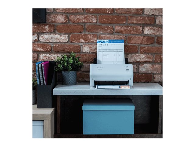 Brother ADS-4100 - Document scanner - Dual CIS - Duplex - A4 - 600 dpi x 600 dpi - up to 35 ppm (mono) / up to 35 ppm (colour) - ADF (60 sheets) - up to 5250 scans per day - USB 3.0, USB 2.0 (Host)