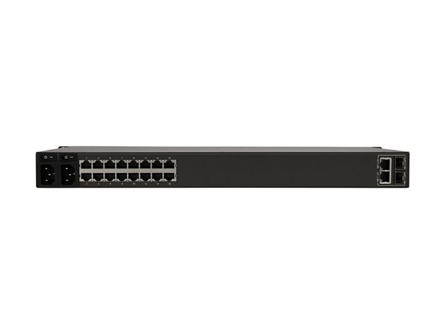 16-Port Console Server, USB Ports (2) - Dual GbE NIC, 16 Gb Flash, SD Card, Desktop/1U Rack, TAA