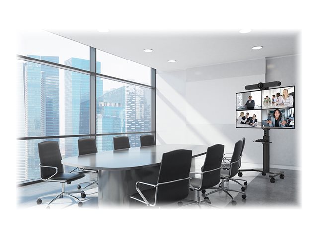 Neomounts - Cart - for flat panel - black - screen size: 37\"-75\"