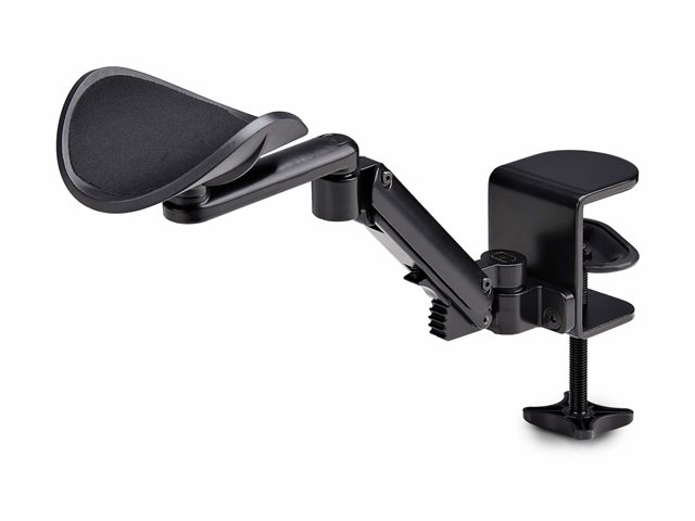 StarTech.com Adjustable Arm Rest For Desk, Clamp-On Install/No Drilling - Mounting kit (arm rest) - aluminium, steel, plastic - black - desk-mountable