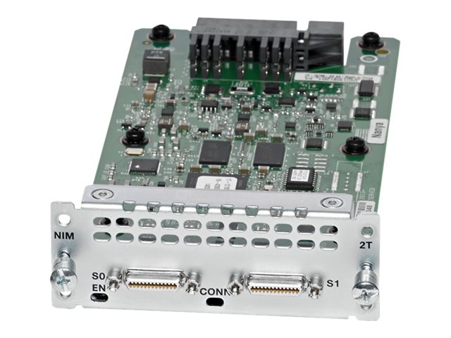 Cisco WAN Network Interface Module - Serial adapter - RS-232/449/530/V.35/X.21 x 2 - refurbished - for P/N: ISR4321-PM20, ISR4331-PM20, ISR4351-PM20, ISR4431-PM20, ISR4461-K9-CAP, ISR4461-PM20