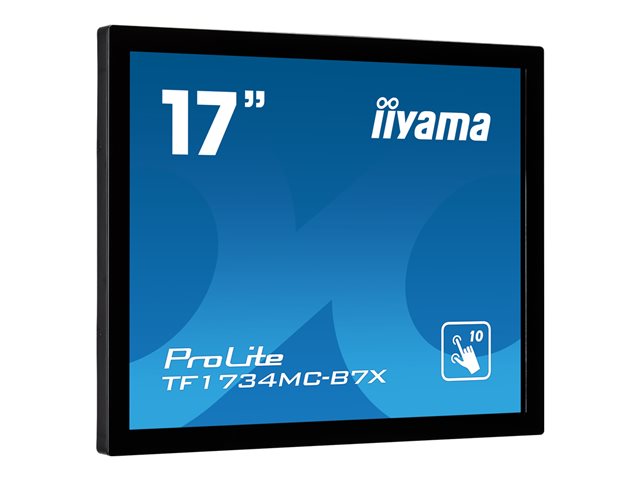 iiyama ProLite TF1734MC-B7X - LED monitor - 17\" - open frame - touchscreen - 1280 x 1024 - TN - 350 cd/m² - 1000:1 - 5 ms - HDMI, VGA, DisplayPort - black