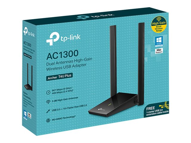 TP-Link Archer T4U Plus - Network adapter - USB 3.0 - Wi-Fi 5