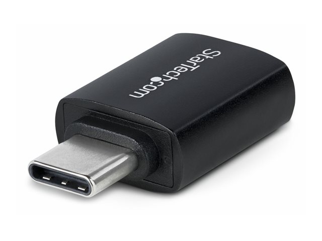 StarTech.com USB-C to USB-A Adapter, USB 5Gbps, Compact USB-C Male to USB-A Female Adapter, Durable Metal Housing, M/F - USB adapter - 24 pin USB-C (M) to USB (F) - USB 3.2 Gen 1 - 5 V - 3 A - passive, up to 5 Gbps data transfer rate - black