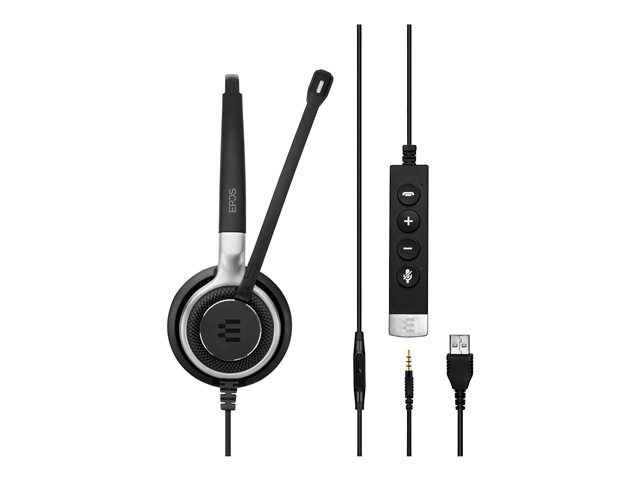 EPOS IMPACT SC 665 USB - Headset - on-ear - wired - USB, 3.5 mm jack - black, silver