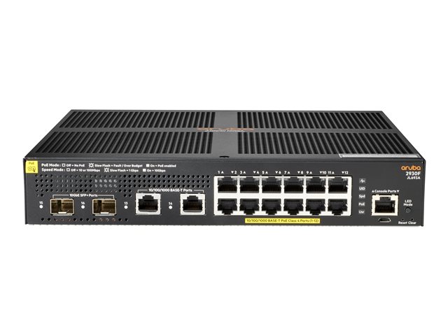 Aruba 2930F 12G PoE+ Swch PDU