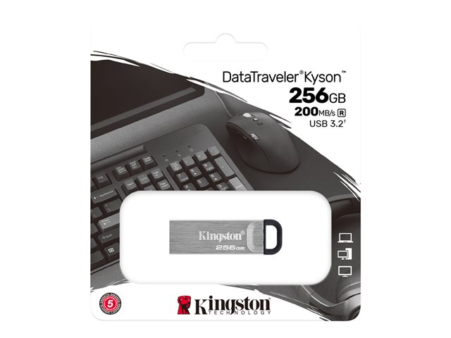 Kingston DataTraveler Kyson - USB flash drive - 256 GB - USB 3.2 Gen 1