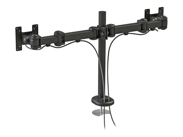 Neomounts FPMA-D960DG - Mounting kit - full-motion - for 2 LCD displays - black - screen size: 10\"-27\" - grommet, desk-mountable
