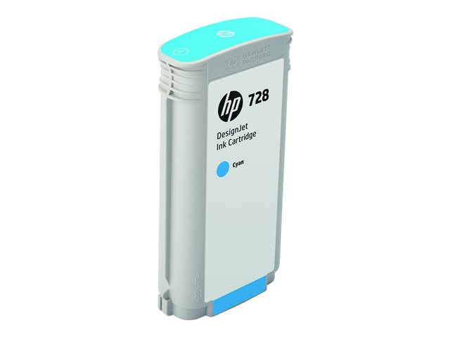 HP 728 - 130 ml - cyan - original - DesignJet - ink cartridge - for DesignJet T730, T830