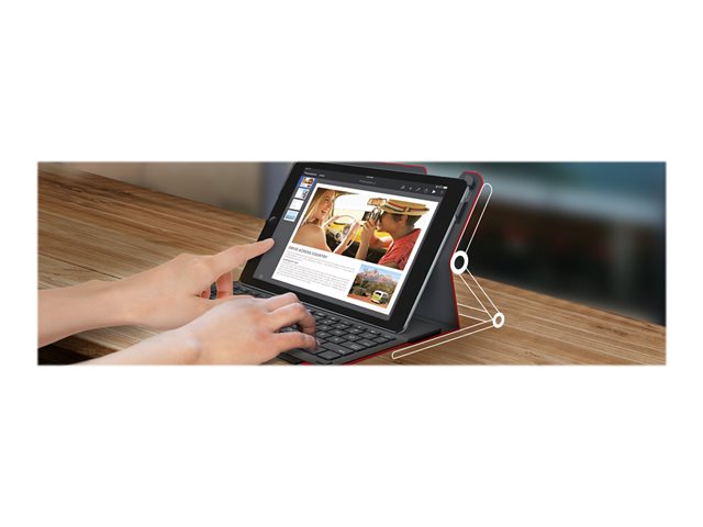 Type+ Protective case w/integratd KB RED