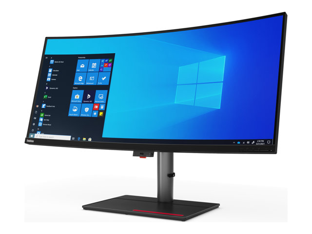 Lenovo ThinkVision P40w-20 - LED monitor - curved - 40\" (39.7\" viewable) - 5120 x 2160 WUHD @ 75 Hz - IPS - 300 cd/m² - 1000:1 - 4 ms - 2xThunderbolt 4, DisplayPort, HDMI - raven black - Campus
