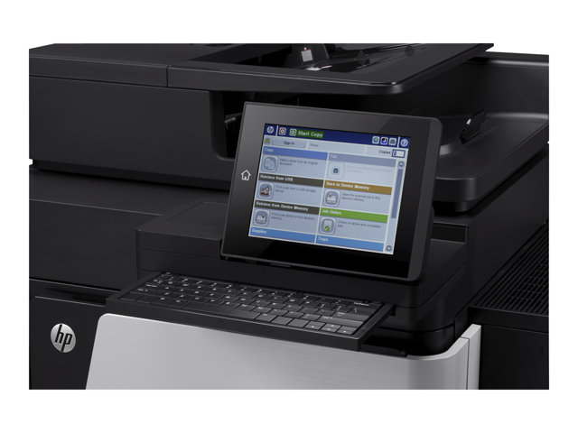 HP LaserJet Enterprise Flow MFP M830z - Multifunction printer - B/W - laser - A3/Ledger (297 x 432 mm) (original) - A3 (media) - up to 56 ppm (copying) - up to 56 ppm (printing) - 1100 sheets - 33.6 Kbps - USB 2.0, Gigabit LAN, USB host