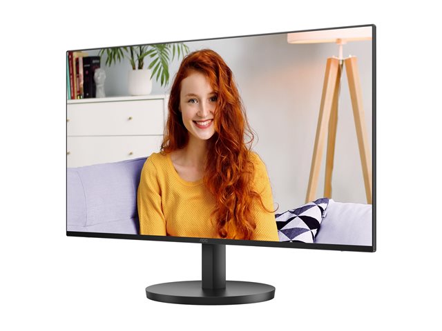 AOC Basic-line 24B3HA2 - LED monitor - 24\" (23.8\" viewable) - 1920 x 1080 Full HD (1080p) @ 100 Hz - IPS - 250 cd/m² - 1 ms - HDMI, VGA - speakers - black