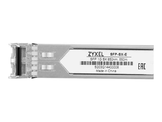 Zyxel SFP-SX-E - SFP (mini-GBIC) transceiver module - 1GbE - 1000Base-SX - LC multi-mode - up to 550 m - 850 nm (pack of 10)