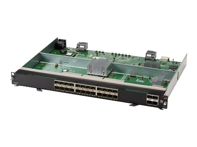 HPE Aruba 6400 - Expansion module - 100M/1G/10 Gigabit Ethernet x 24 + 1Gb Ethernet/10Gb Ethernet/25Gb Ethernet/50Gb Ethernet SFP56 x 4 - for P/N: JL741A, R0X26AR, R0X27C, R0X30A, R0X38C, R0X39C, R0X40C, R0X41C, R0X42C, R0X43C