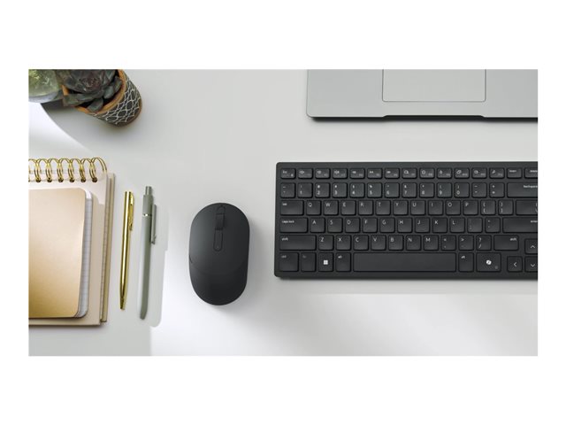 Dell Silent Mouse MS355 - Mouse - right and left-handed - optical LED - 3 buttons - wireless - 2.4 GHz, Bluetooth 5.1 LE - USB wireless receiver - black - with 3 years Advanced Exchange Service