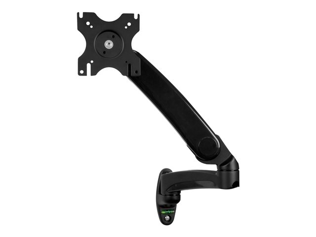 StarTech.com Wall Mount Monitor Arm - Full Motion Articulating - Adjustable - Supports Monitors 12? to 34? - VESA Monitor Wall Mount - Black (ARMPIVWALL) - Mounting kit (wall plate, 2 washers, 4 spacers, cover, 2 anchors) - adjustable arm - for flat panel - steel, aluminium - black - screen size: 12\"-30\" - wall-mountable - for P/N: ACCSMNT