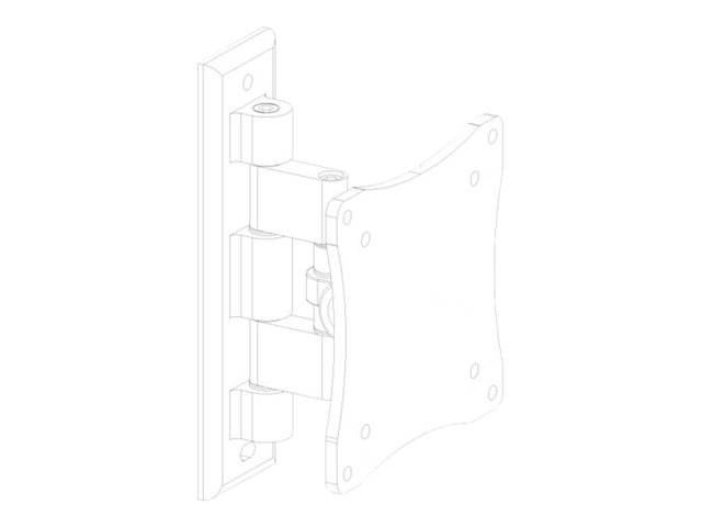 Neomounts FPMA-W810 - Bracket - full-motion - for LCD display - black - screen size: 10\"-27\" - wall-mountable