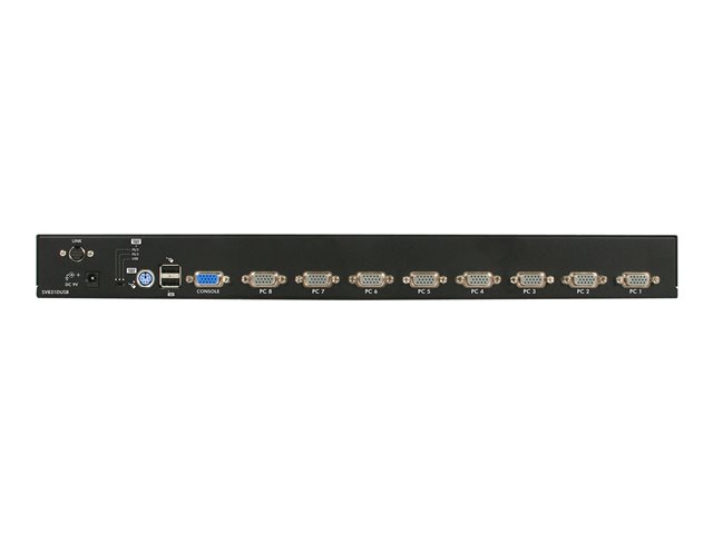 StarTech.com 8 Port 1U RackMount USB PS/2 KVM Switch with OSD - KVM switch - 8 x KVM port(s) - 1 local user - desktop - for P/N: RK3236BKF