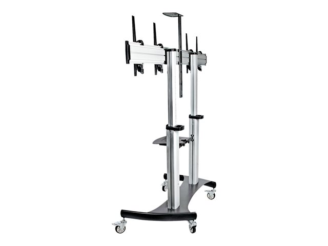 Dual TV Cart / Mount, Rolling TV Cart