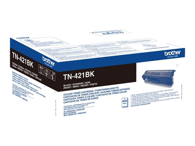 Brother TN421BK - Black - original - toner cartridge - for Brother DCP-L8410, HL-L8260, HL-L8360, MFC-L8690, MFC-L8900