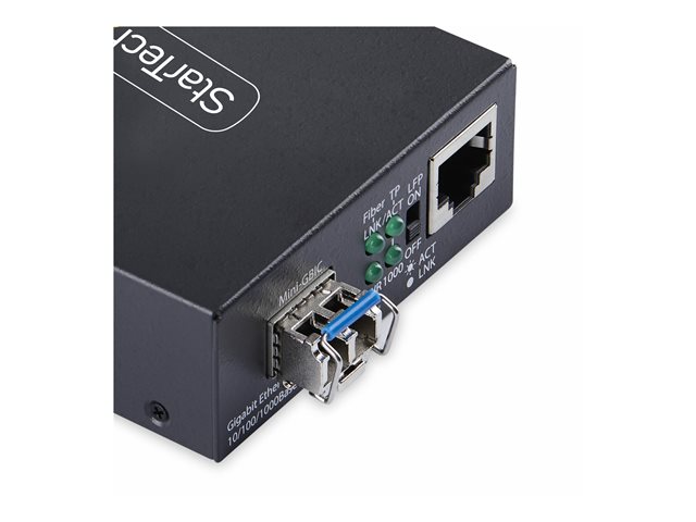 Gigabit SM LC Fiber Media Converter 40km