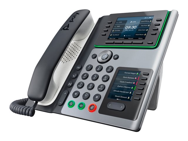 Poly Edge E400 IP Phone and PoE-enabled - Replaces Poly SKU 2200-87835-025