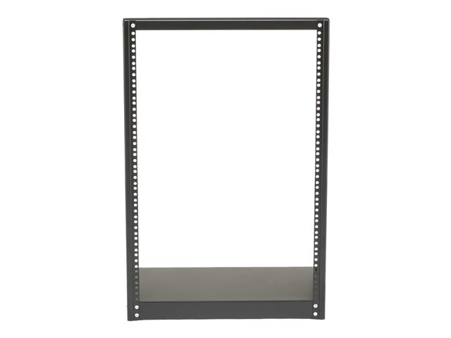 StarTech.com 16U Open Frame Network Rack - 19\" 2 Post Free Standing Desktop Rack for Computer, AV, Media, IT Equipment for Server Room (2POSTRACK16) - Rack open frame - 2-post - 16U - 19\"