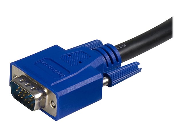StarTech.com 2-in-1 USB KVM Cable - Keyboard / video / mouse / USB cable - HD-15 (VGA), USB Type B (M) to USB, HD-15 (VGA) - 6 ft - SVUSB2N1_6 - Keyboard / video / mouse / USB cable - HD-15 (VGA), USB Type B (M) to USB, HD-15 (VGA) - 1.8 m - for P/N: RKCOND17HD, SV231USBGB, SV231USBLC, SV431USB, SV431USBAE, SV431USBAEGB, SV431USBDDM