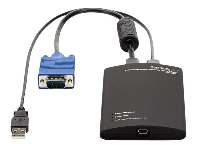 StarTech.com Crash Cart Adapter - 1920 x 1200 - Portable Laptop USB 2.0 to KVM Console (NOTECONS01) - KVM switch - 1 x KVM port(s) - 1 local user - desktop
