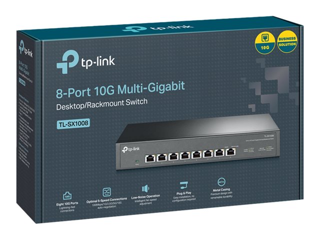 TP-Link TL-SX1008 V1 - Switch - desktop, rack-mountable