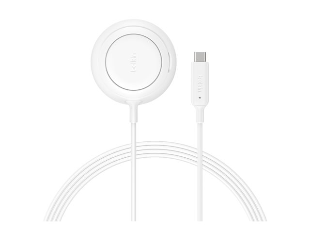 UltraCharge 25w Qi2 Pad with kickstand, White, Non PSU