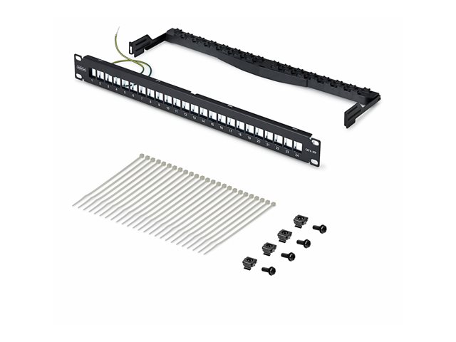 24 Port 1U Blank Keystone Patch Panel