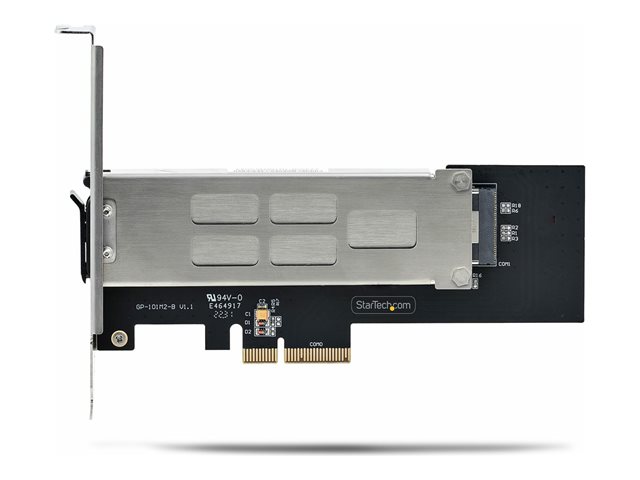 StarTech.com M.2 NVMe SSD to PCIe x4 Mobile Rack/Backplane with Removable Tray for PCI Express Expansion Slot, Tool-less Installation, PCIe 4.0/3.0 Hot-Swap Drive Bay, Key Lock - 2 Keys Included - Interface adapter - M.2 - M.2 NVMe Card / PCIe 4.0 (N