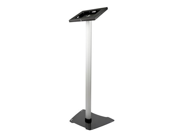 StarTech.com Secure Tablet Floor Stand - Anti-Theft - Lockable Tablet Mount - For 9.7\" Tablets - Metal Construction - Fixed Height (STNDTBLT1FS) - Mounting kit (feet, pole, holder, pole connector, pole base, base) - for tablet - plastic, aluminium, steel - screen size: 9.7\" - in-floor mounted